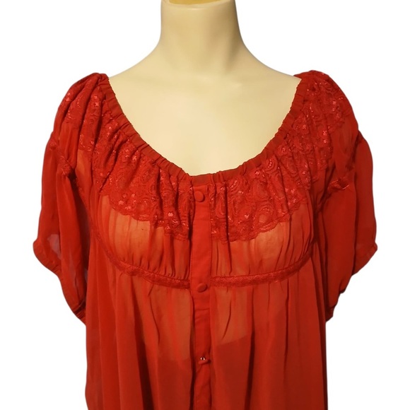 Torrid Deep Red Blouse - Picture 3 of 10